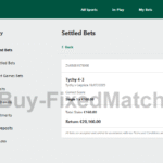 Correct Score Fixed Bet 